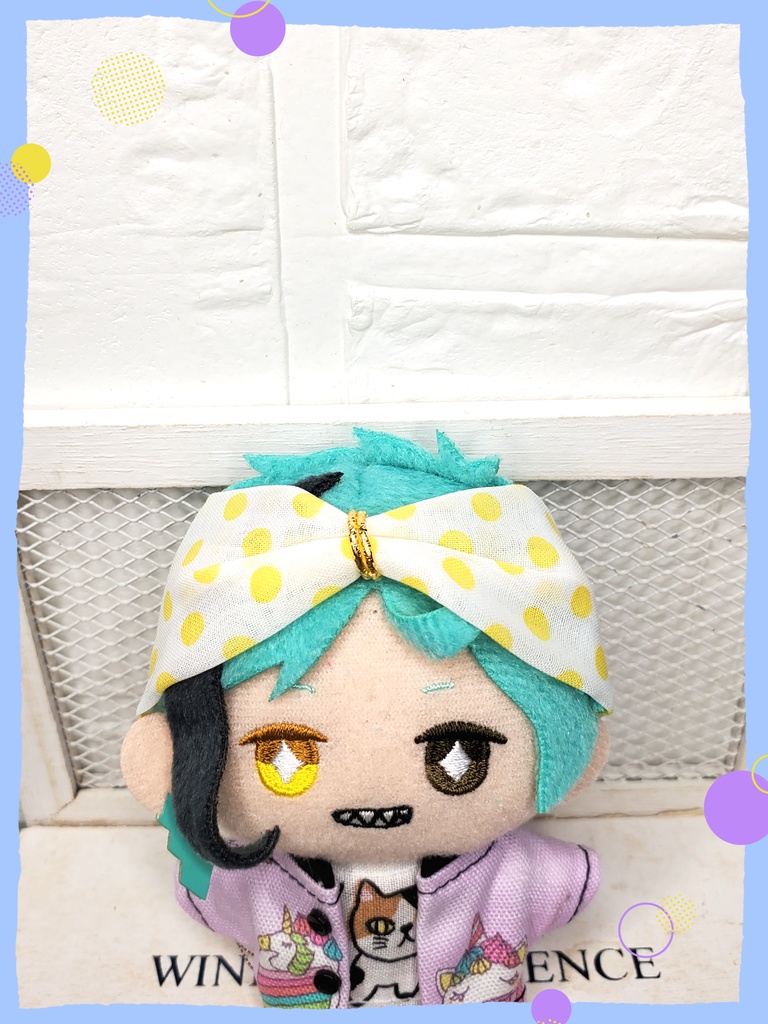 Yellow水玉柄ヘアバンド