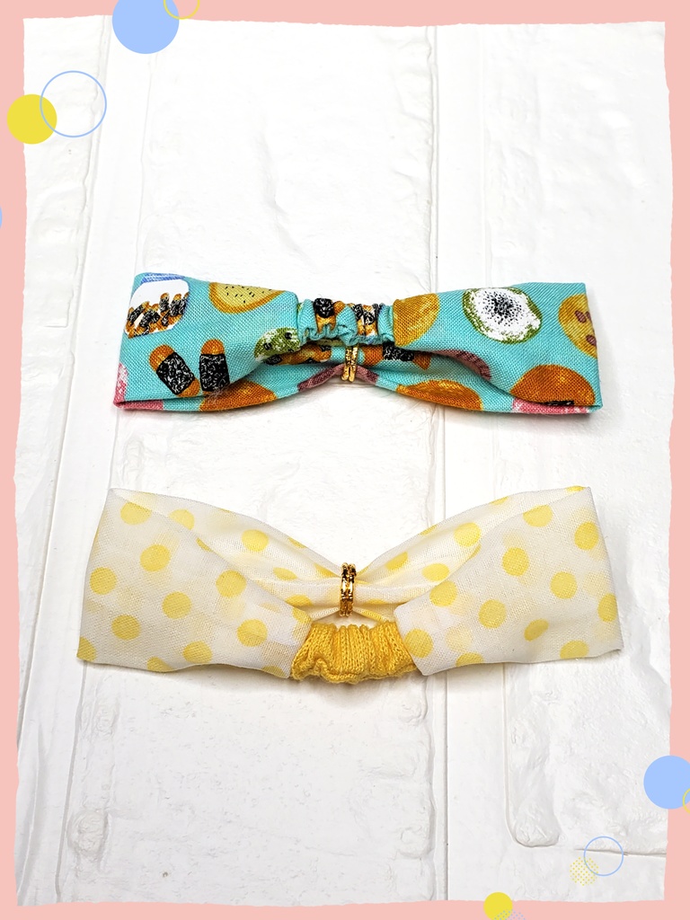 ねこせんべい&水玉柄ヘアバンドセット🐈🍘