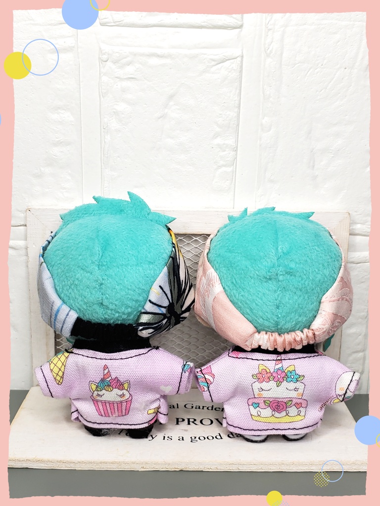 蝶柄&シルキーピンクヘアバンドセット