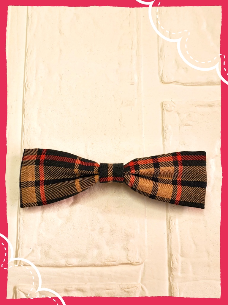 チェック柄ヘアバンド