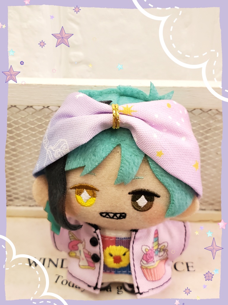 10㎝ぬい用 ゆめかわユニコーン&星座 ヘアバンド