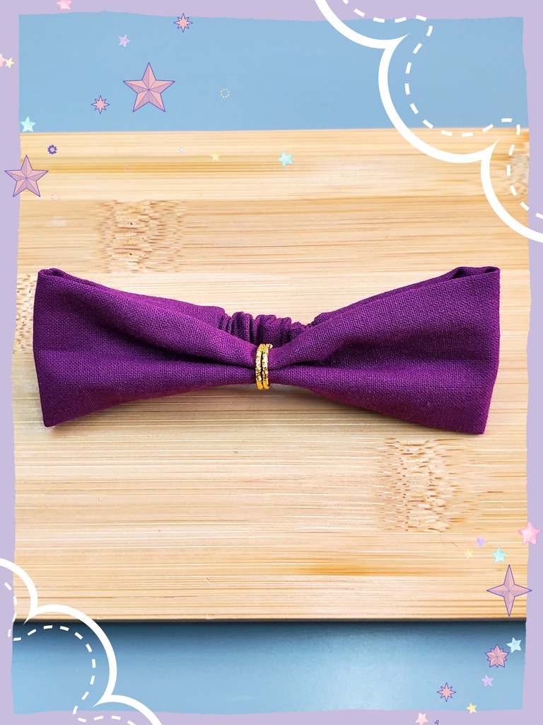 10㎝ぬい服 パープルヘアバンド
