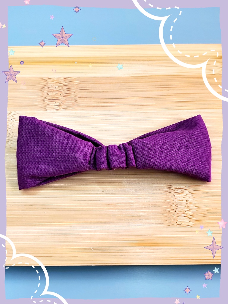 10㎝ぬい服 パープルヘアバンド