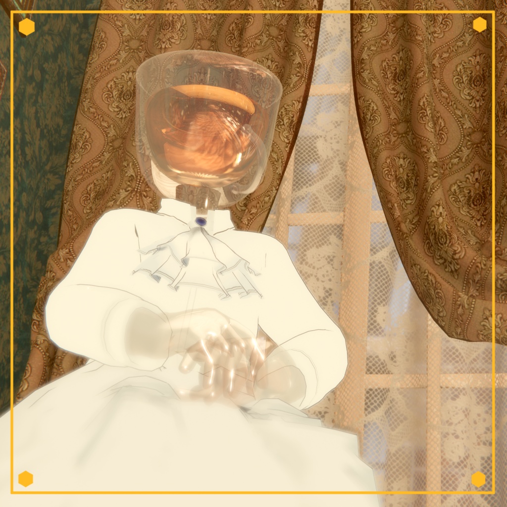 【VRC想定3Dモデル】HoneyTea【初販売記念☆値引き中!】