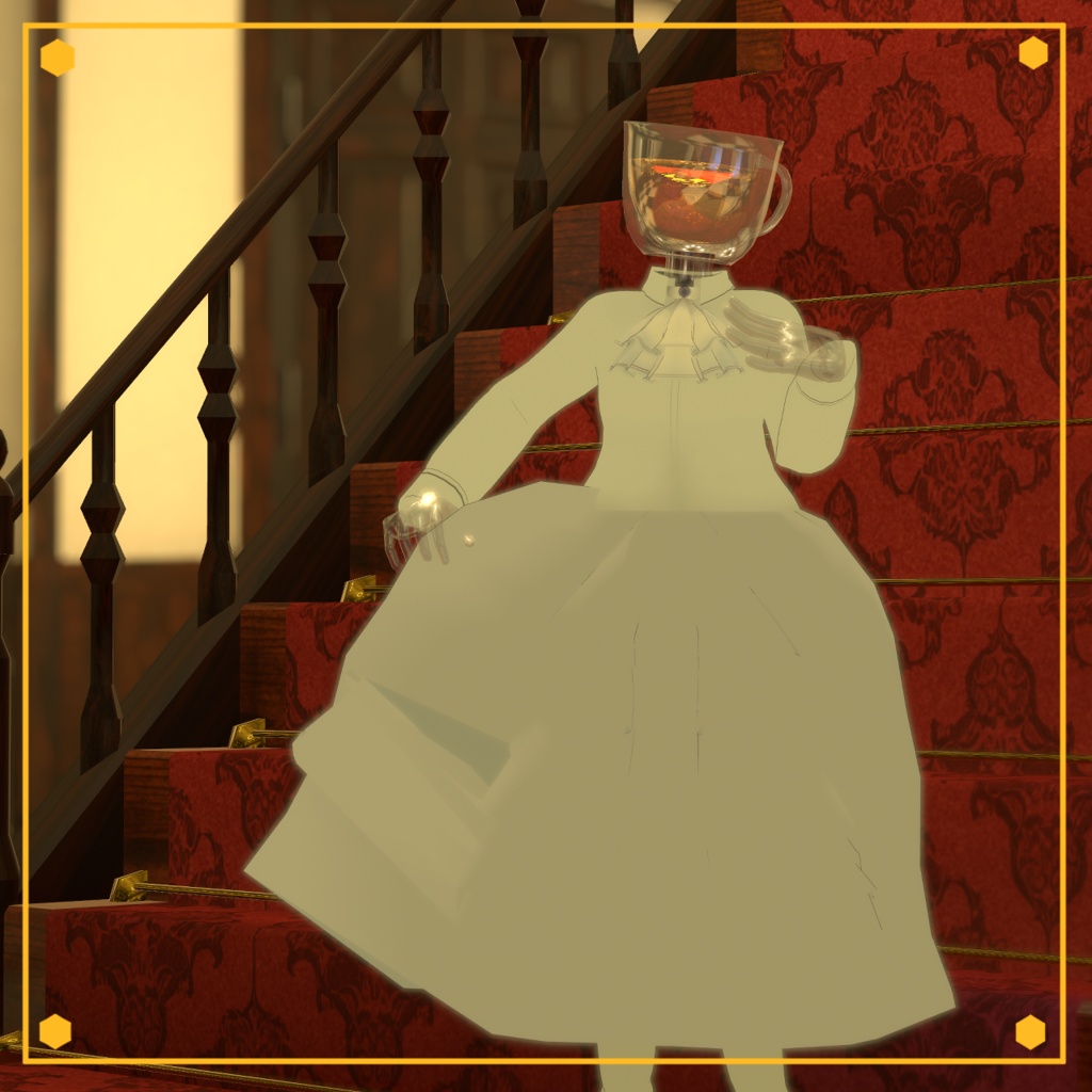 【VRC想定3Dモデル】HoneyTea【初販売記念☆値引き中!】