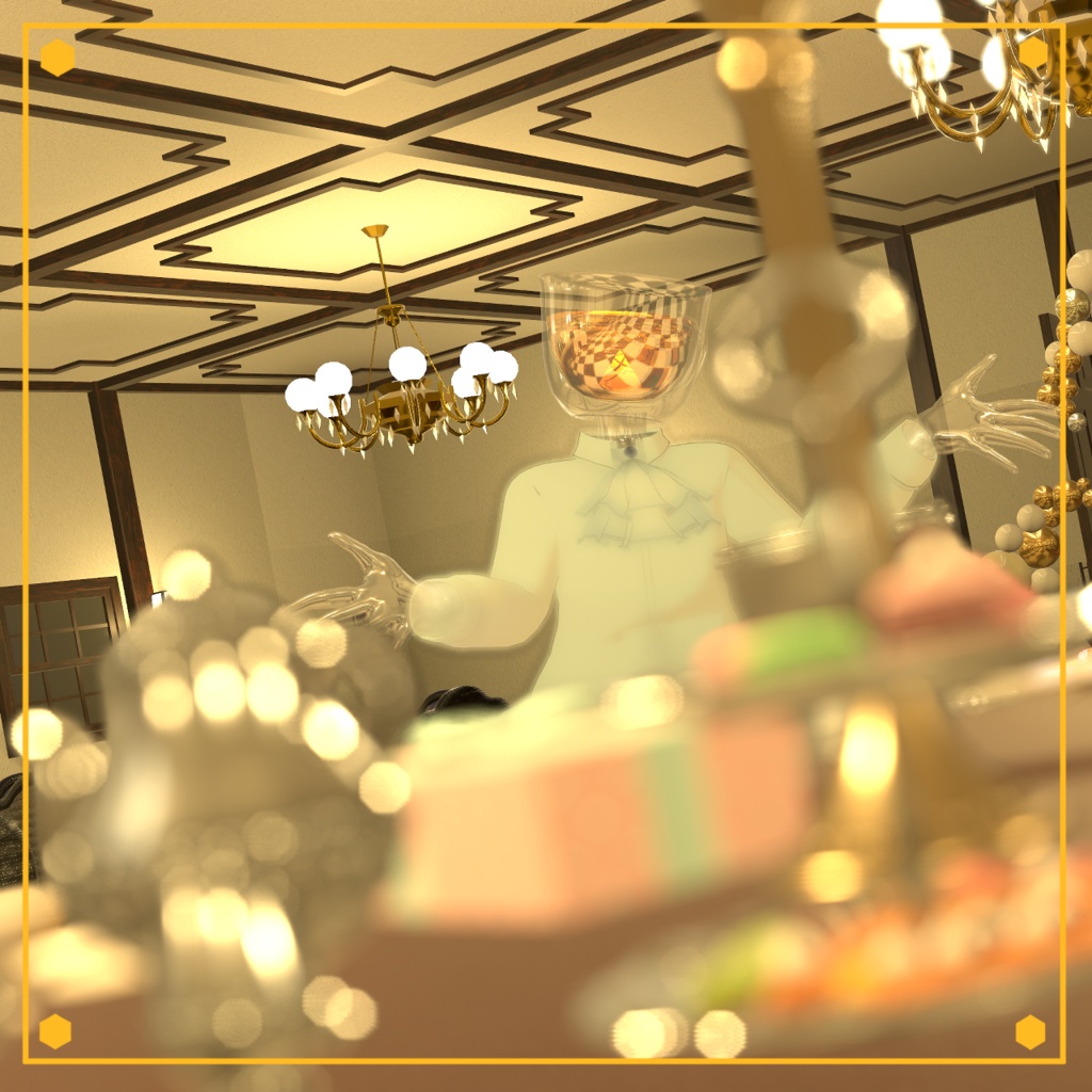 【VRC想定3Dモデル】HoneyTea【初販売記念☆値引き中!】