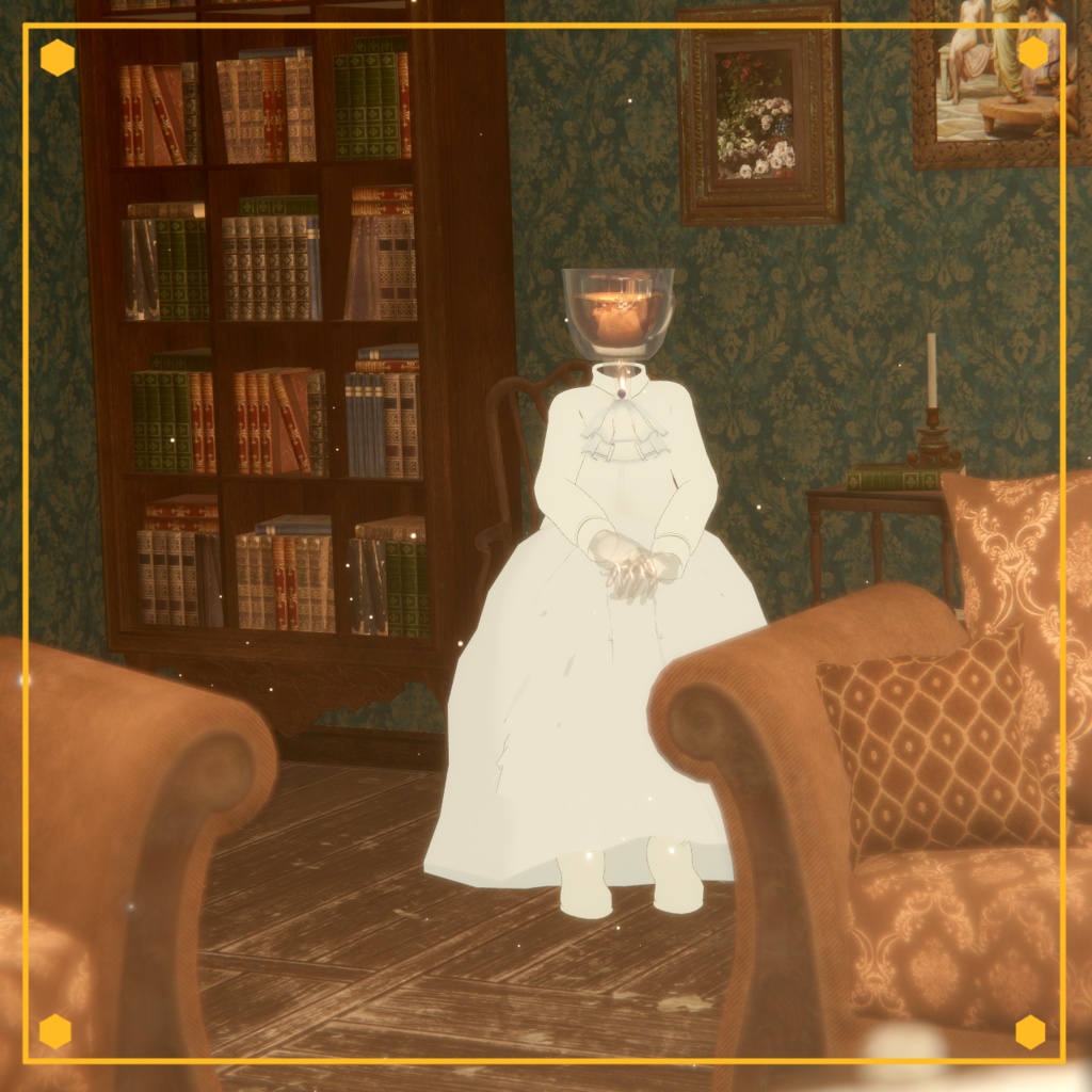 【VRC想定3Dモデル】HoneyTea【初販売記念☆値引き中!】