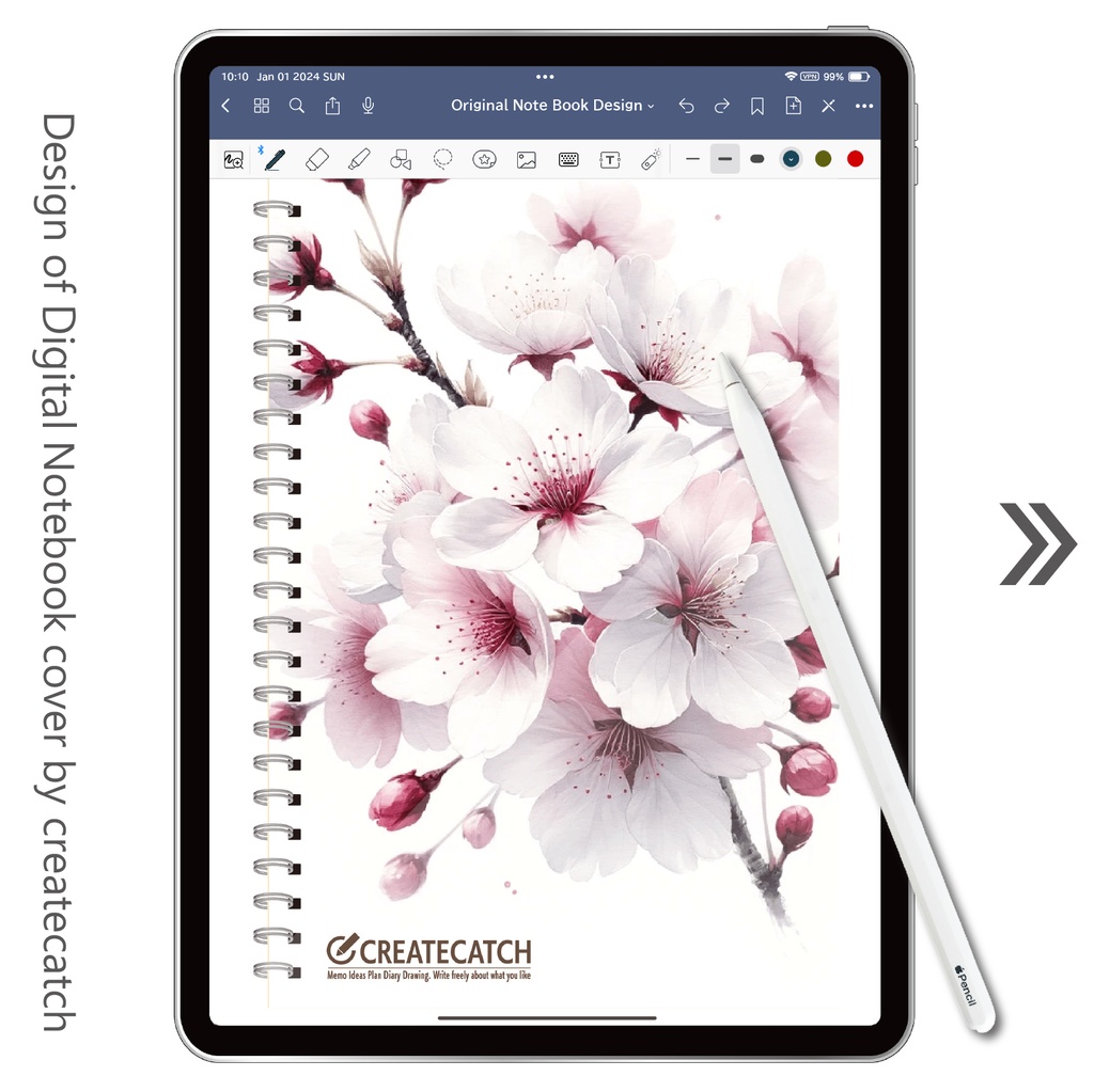 デザインノート(デジタル用)サクラ