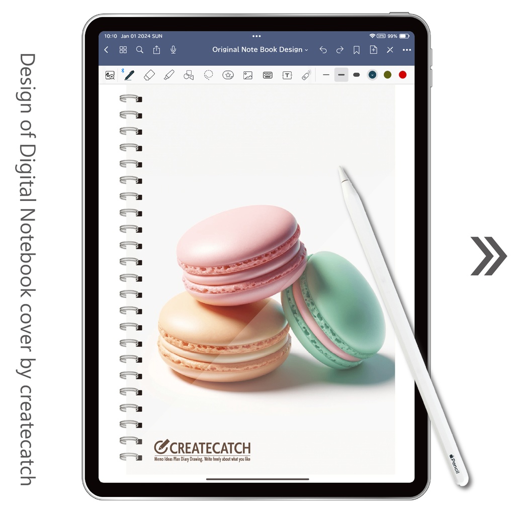 デザインノート(デジタル用)マカロン 1