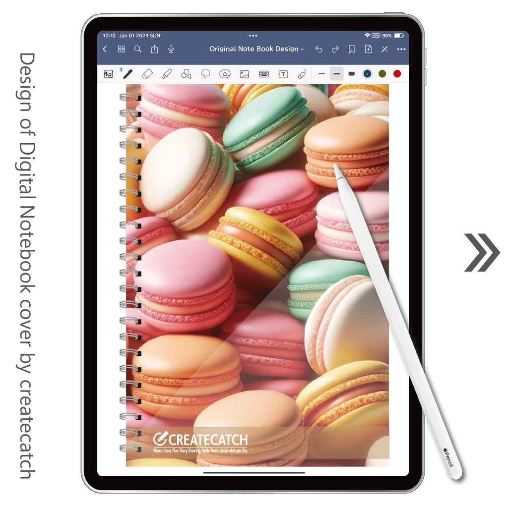 デザインノート(デジタル用)マカロン 3