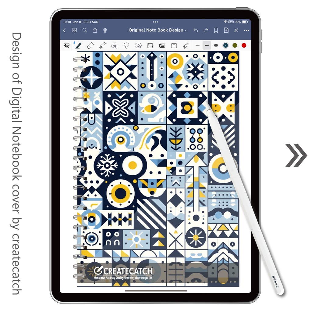 デザインノート(デジタル用)北欧風デザイン