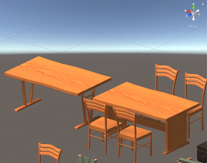 テーブルとイス