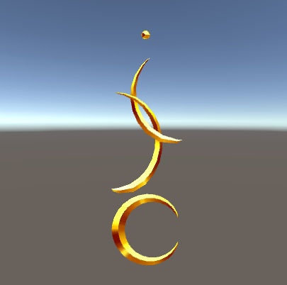 三日月のイヤリング【無料配布】