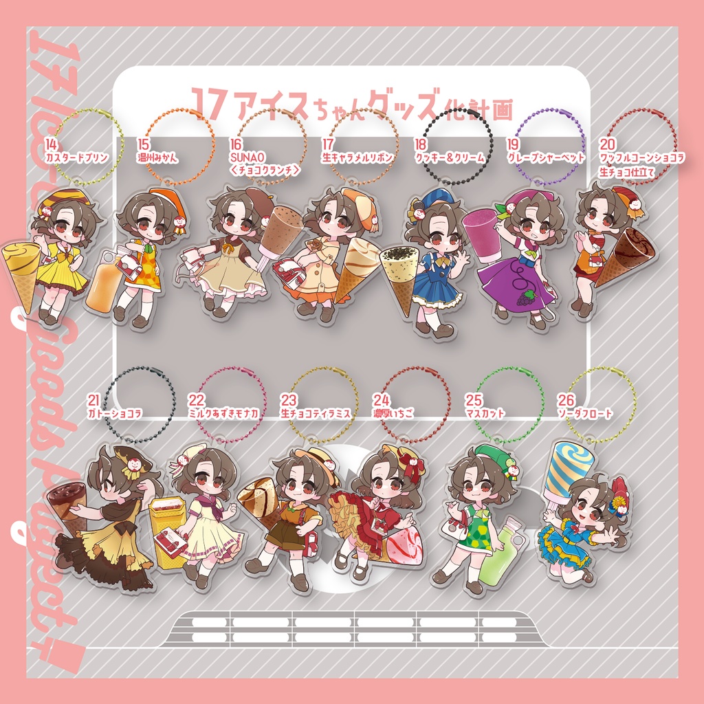 17アイスちゃん アクリルキーホルダー 第2弾