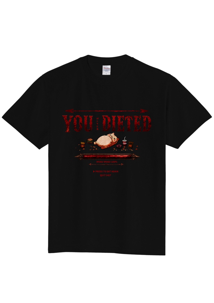 YOUneverDIETED Tシャツ