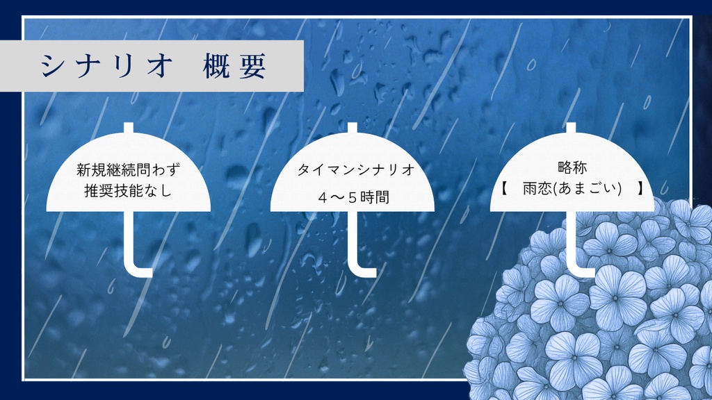 CoC【 雨を乞いて、君に恋う(略称:雨恋) 】SPLL:E187077