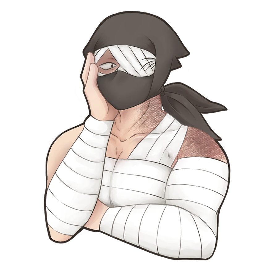 ムキムキ雑渡さん胸像アクスタ