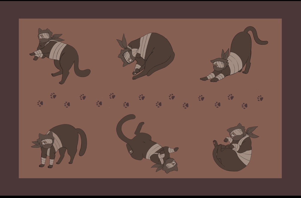 雑猫ブランケット