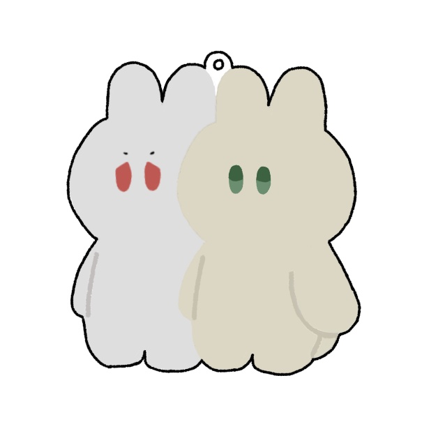 ソウマカうさぎアクリルキーホルダー