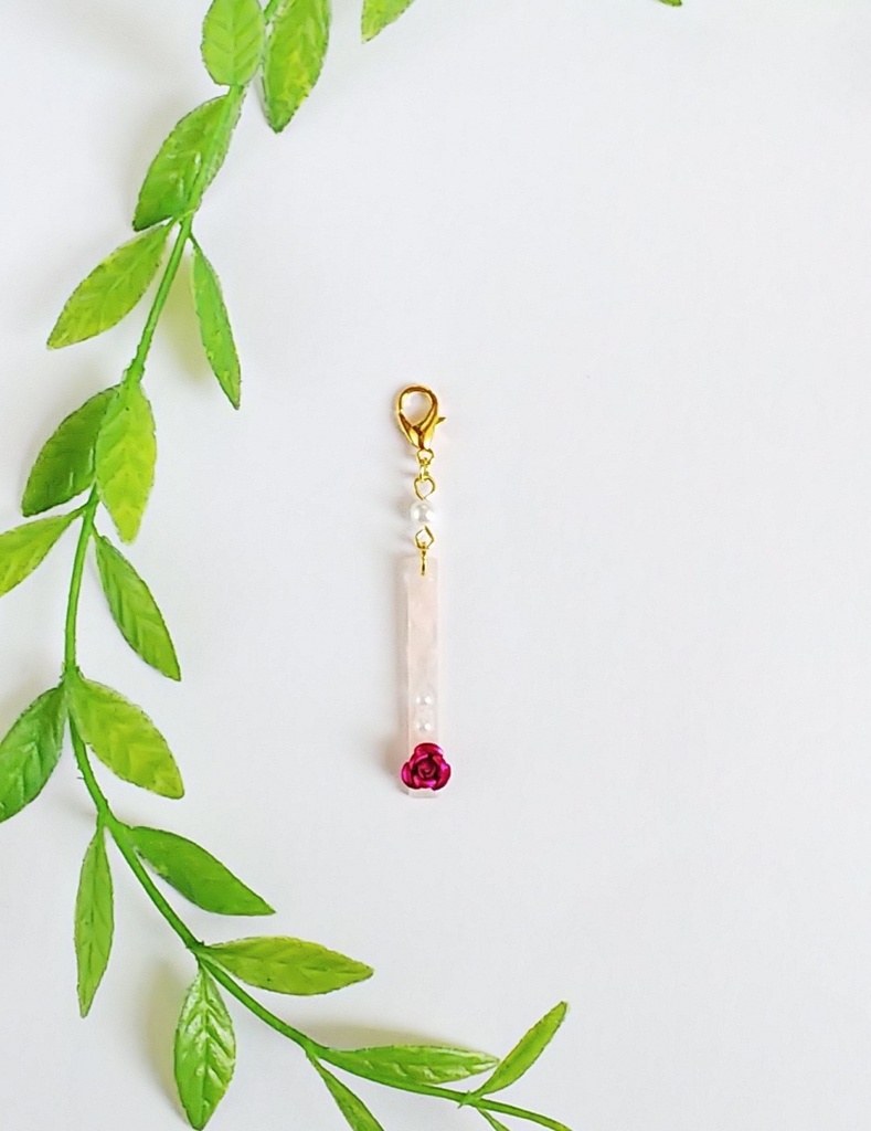 揺れるマスクチャーム スティック(バラPK-G)