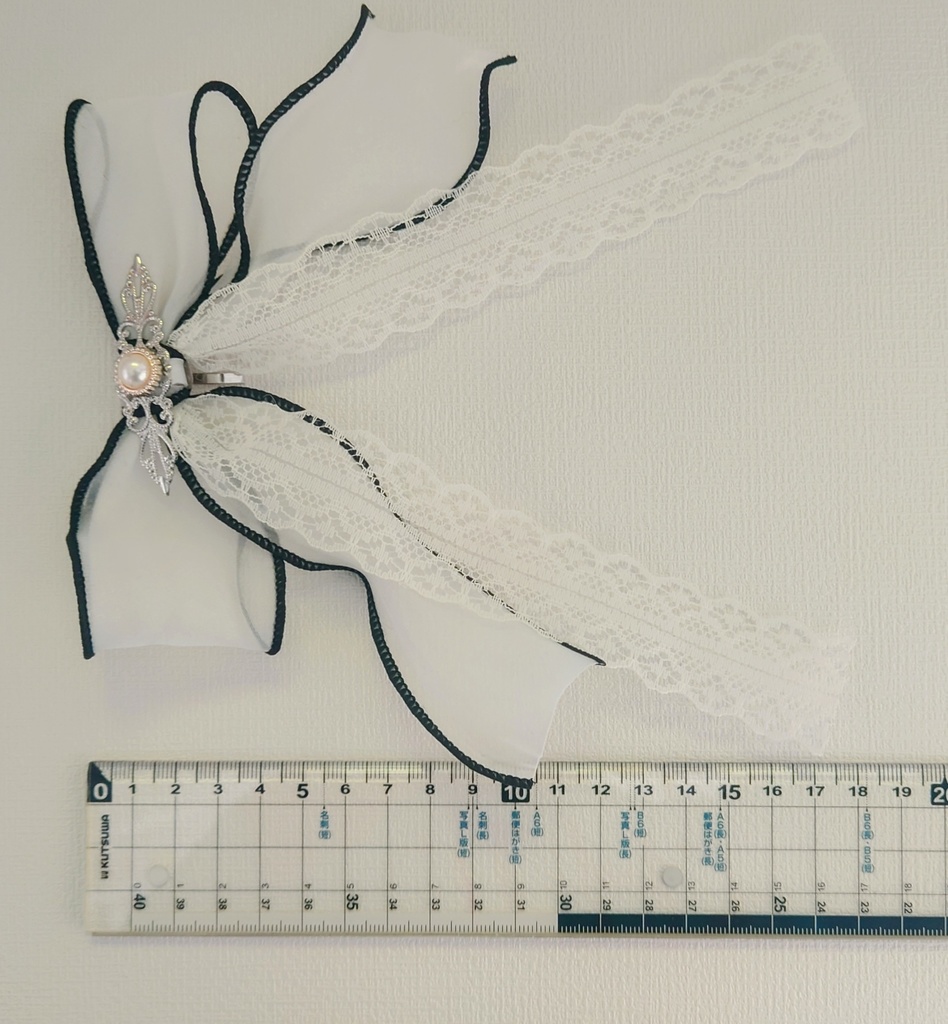 オーガンジーリボンポニーフック