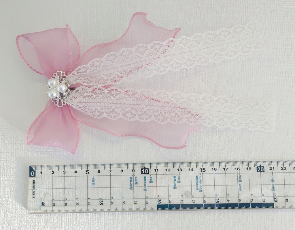 オーガンジーリボンポニーフック