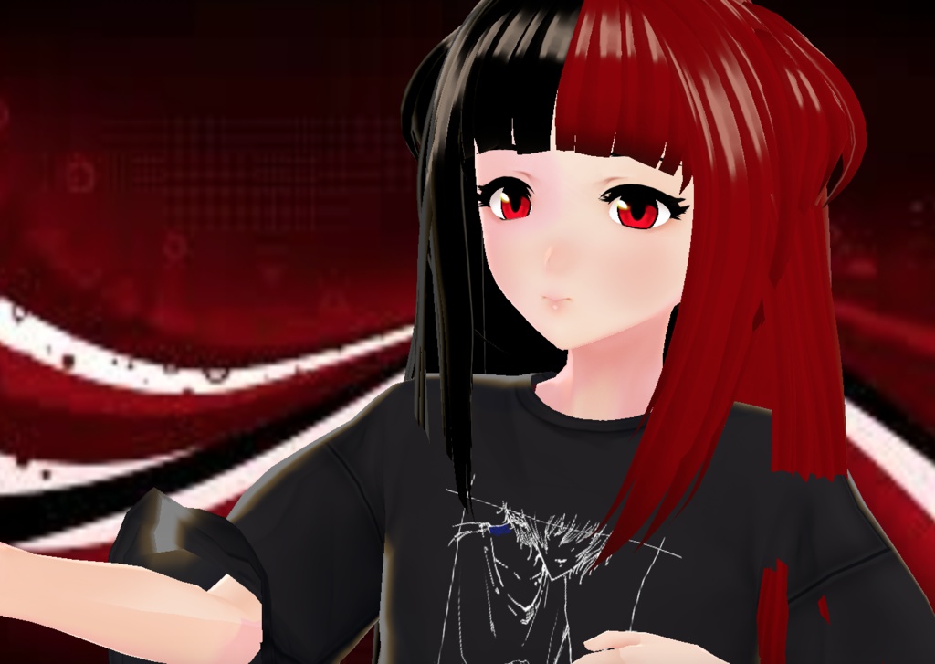 Vroid Model Split Hair |
