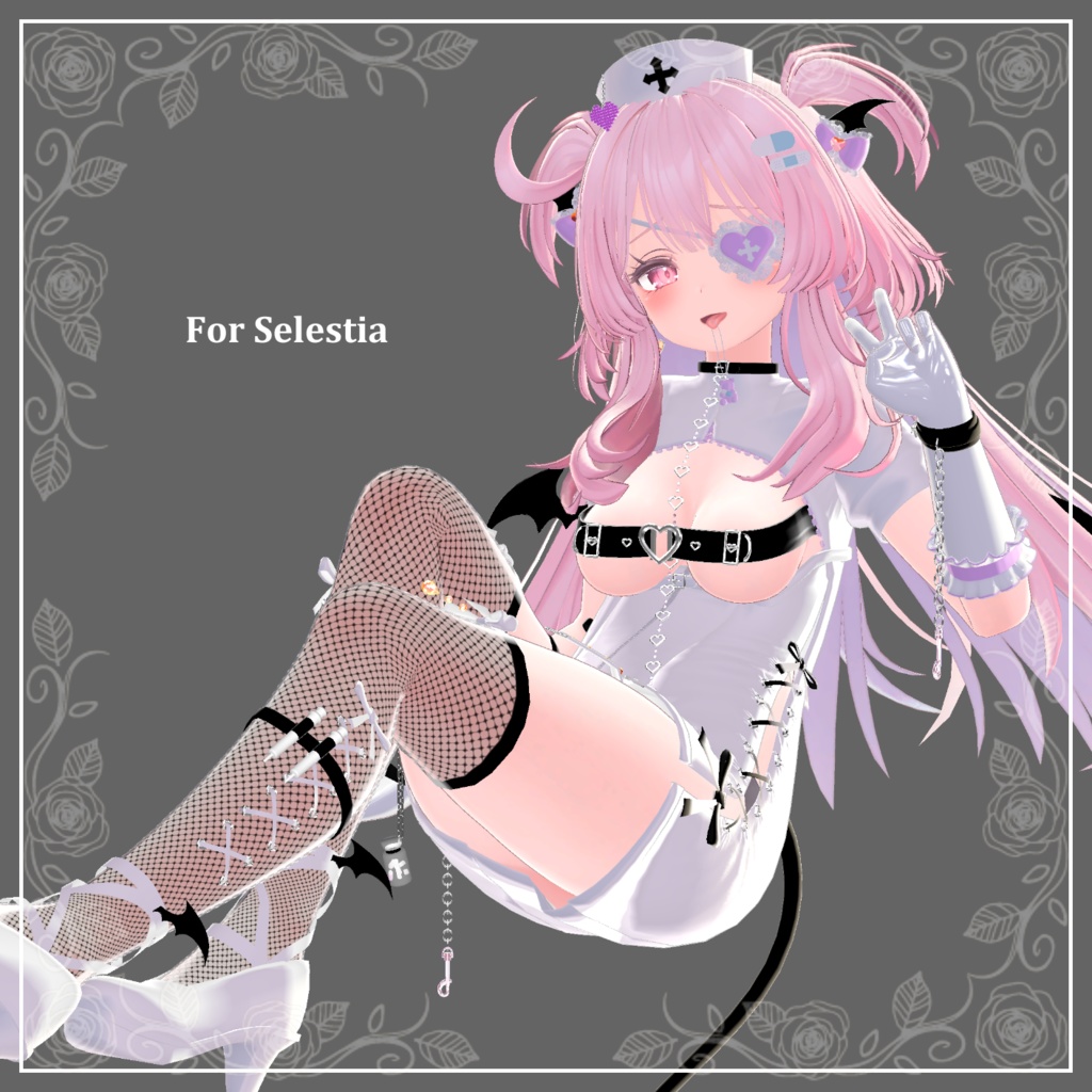 『小悪魔ナース』お医者さんごっこギミック付き!(9アバター対応)