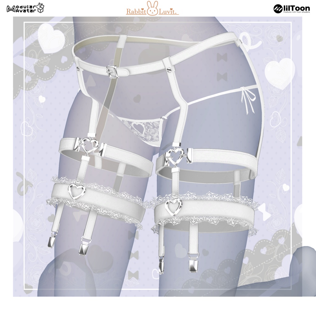 かわいい『JKギャル制服』+ 遅刻パン(8アバター対応)