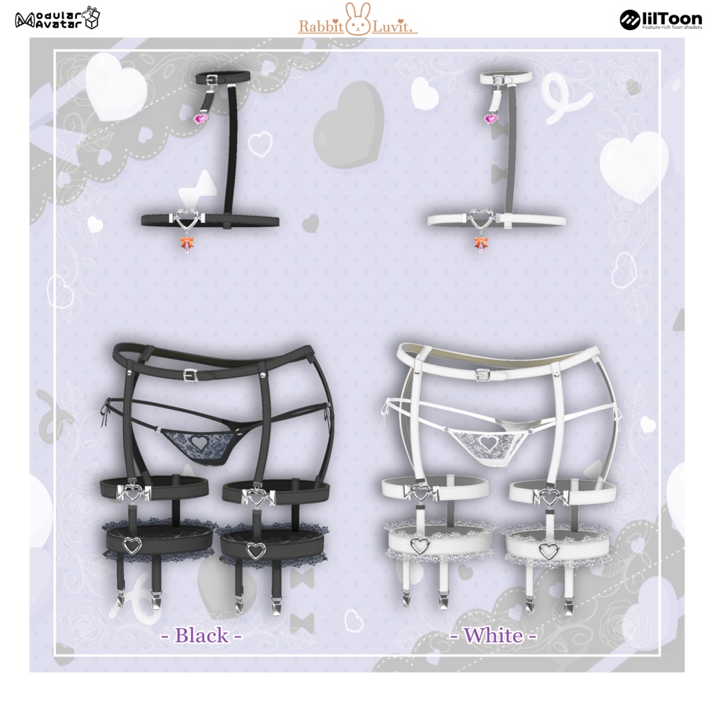 かわいい『JKギャル制服』+ 遅刻パン(8アバター対応)