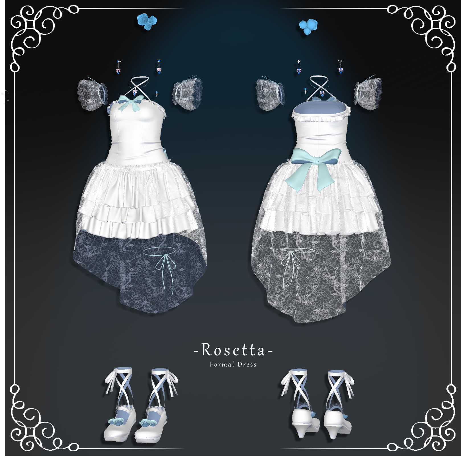 フォーマルドレス『🌹- Rosetta -🌹』（12アバター対応） - Rabbit Luvit - BOOTH