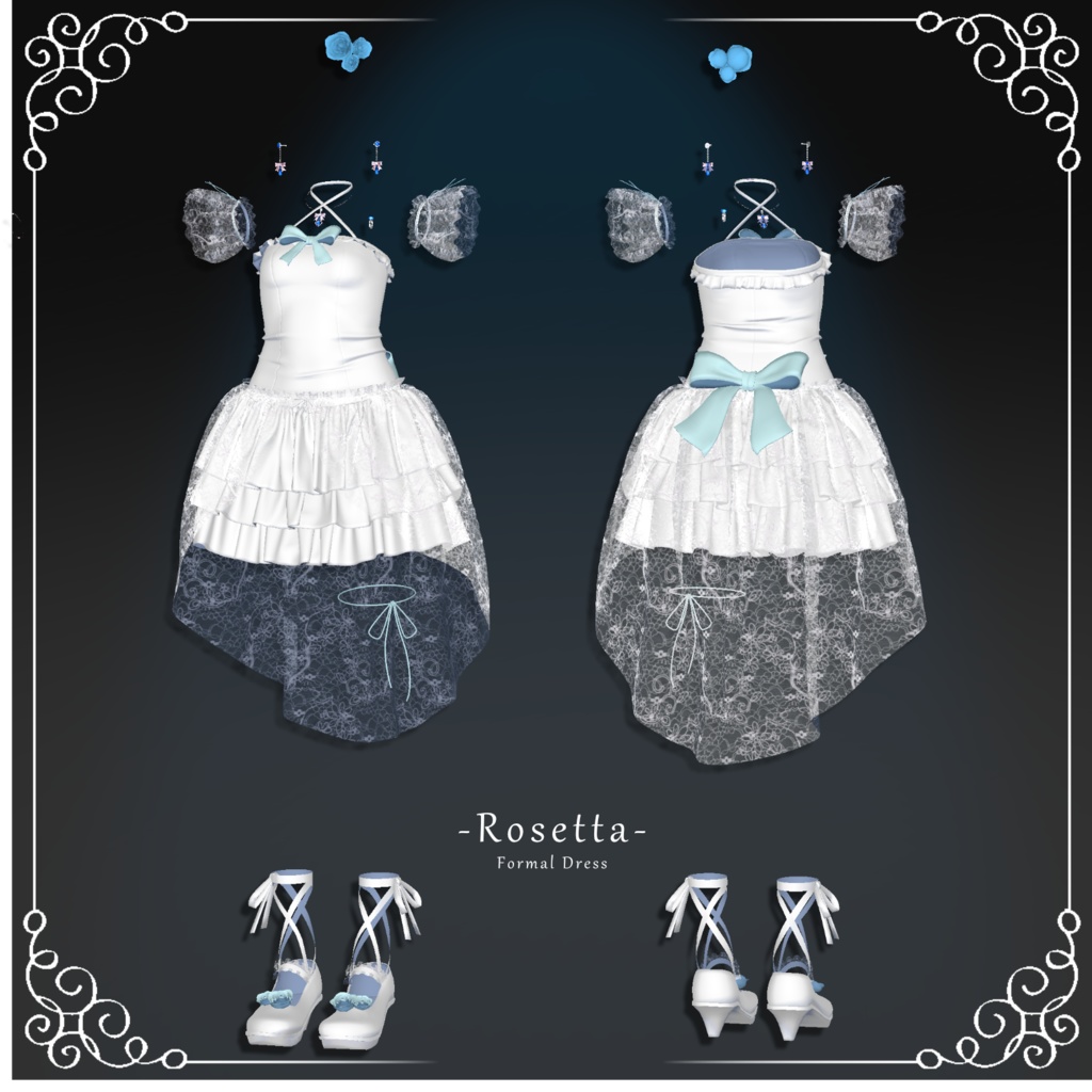 【🌹1日限定無料!🌹】フォーマルドレス『- Rosetta -』(8アバター対応)