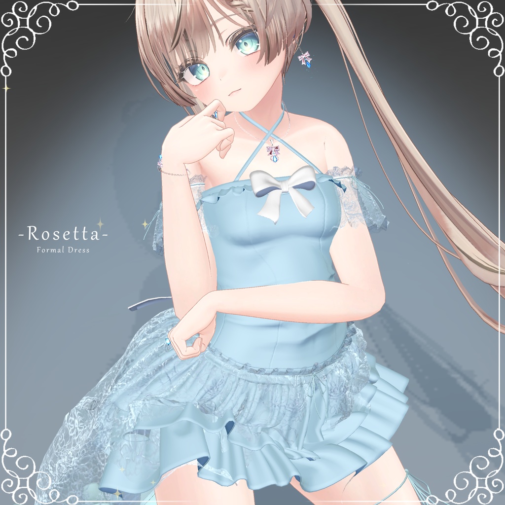 【🌹1日限定無料!🌹】フォーマルドレス『- Rosetta -』(8アバター対応)