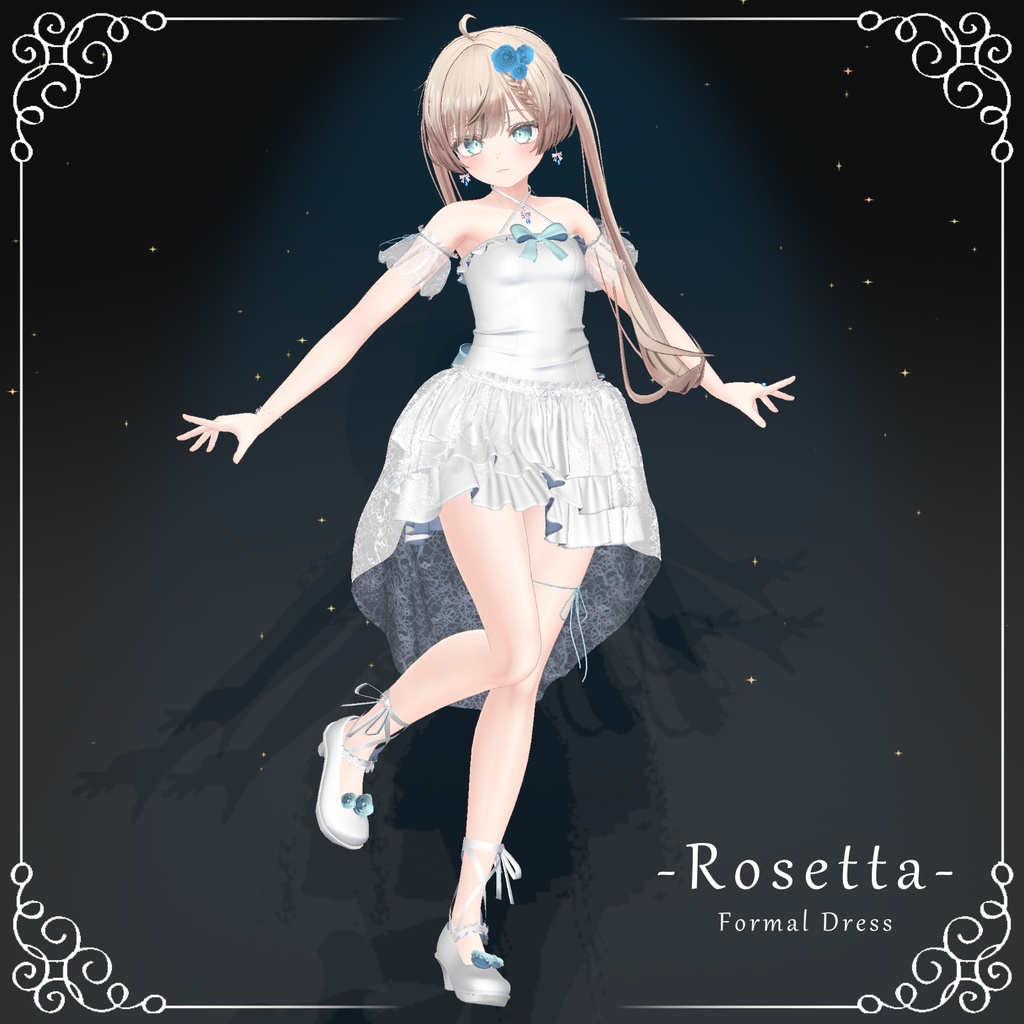 【🌹1日限定無料！🌹】フォーマルドレス『- Rosetta -』（8アバター対応）