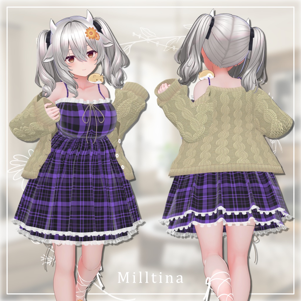 ✨(3/20)発売予定!✨『ふわもこワンピ!』 + 🐹ハムちゃんと一緒🐹(12アバター対応)