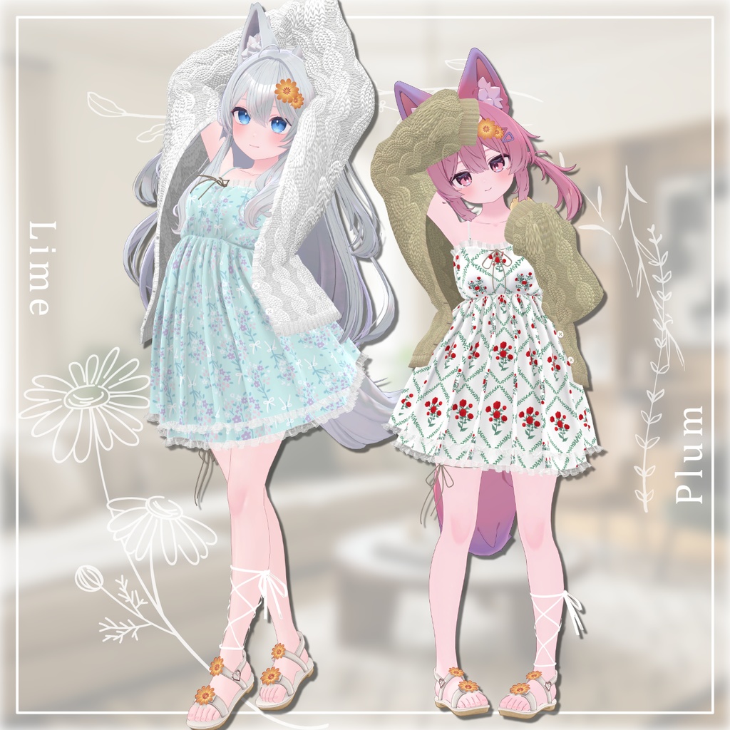 ✨(3/20)発売予定!✨『ふわもこワンピ!』 + 🐹ハムちゃんと一緒🐹(12アバター対応)