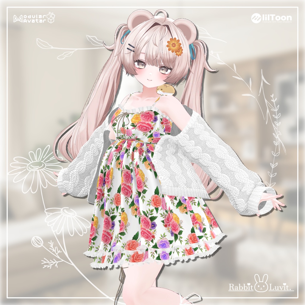  ✨（3/20）発売予定！✨『ふわもこワンピ！』 + 🐹ハムちゃんと一緒🐹（12アバター対応）