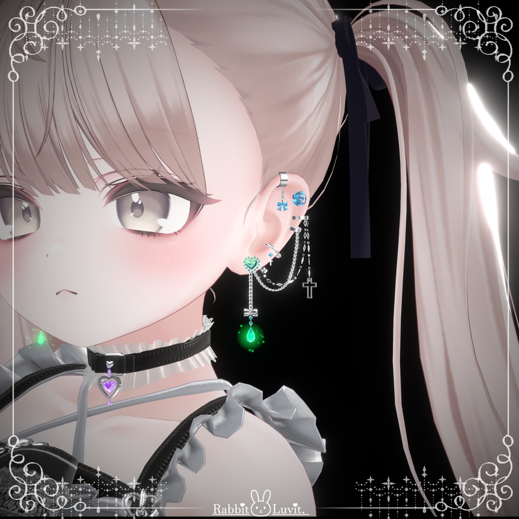 ✨3日間無料(8/3まで)✨『イヤーカフ&リング』RabiLuvi🐇アクセサリー(Vol.1)