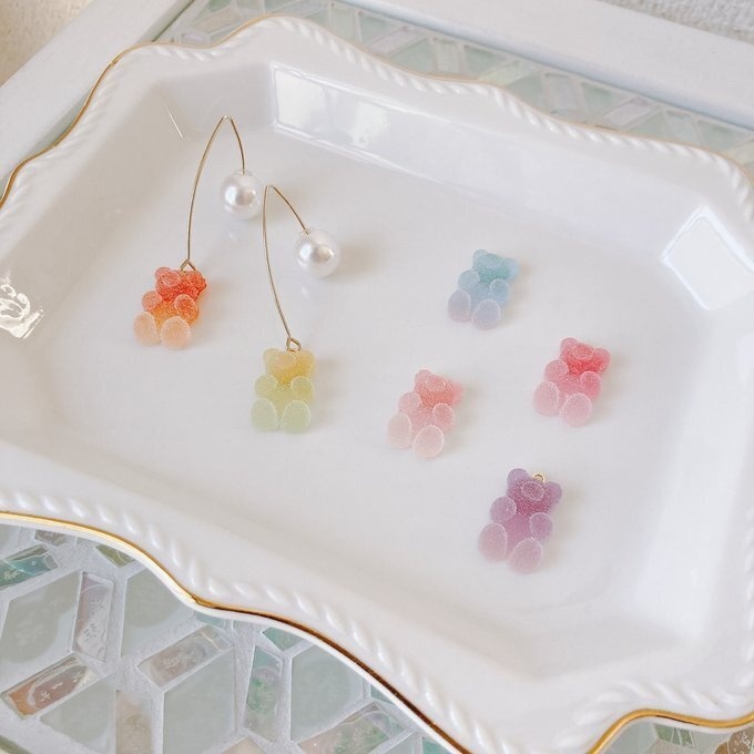 シュガーベア ロングフックピアス