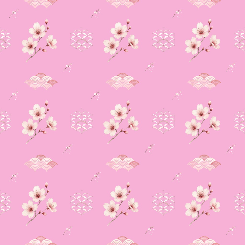 和柄(桜モチーフ)デジタルペーパー