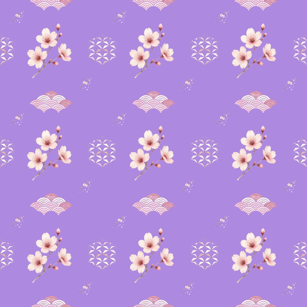 和柄(桜モチーフ)デジタルペーパー