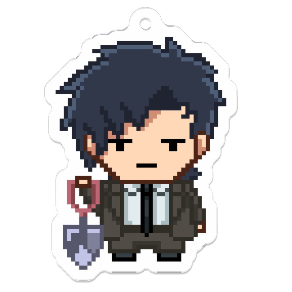 ドット絵安田岡さんアクキー