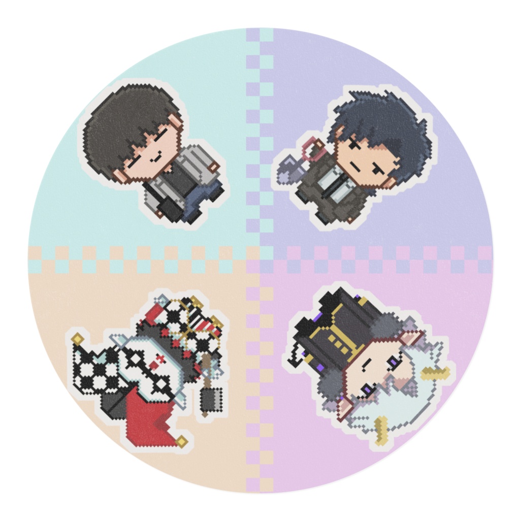 殺人鬼メンバードット絵マスキングテープ