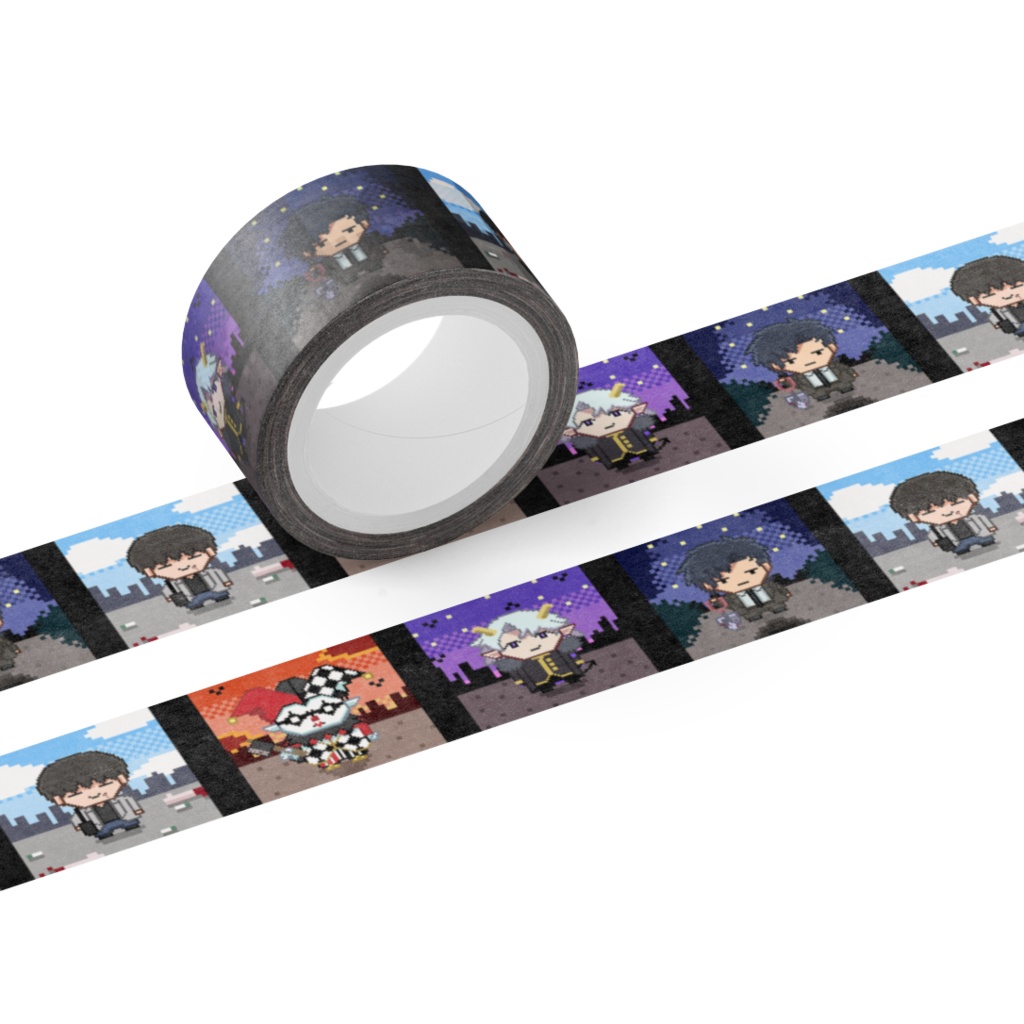 殺人鬼メンバードット絵マスキングテープ