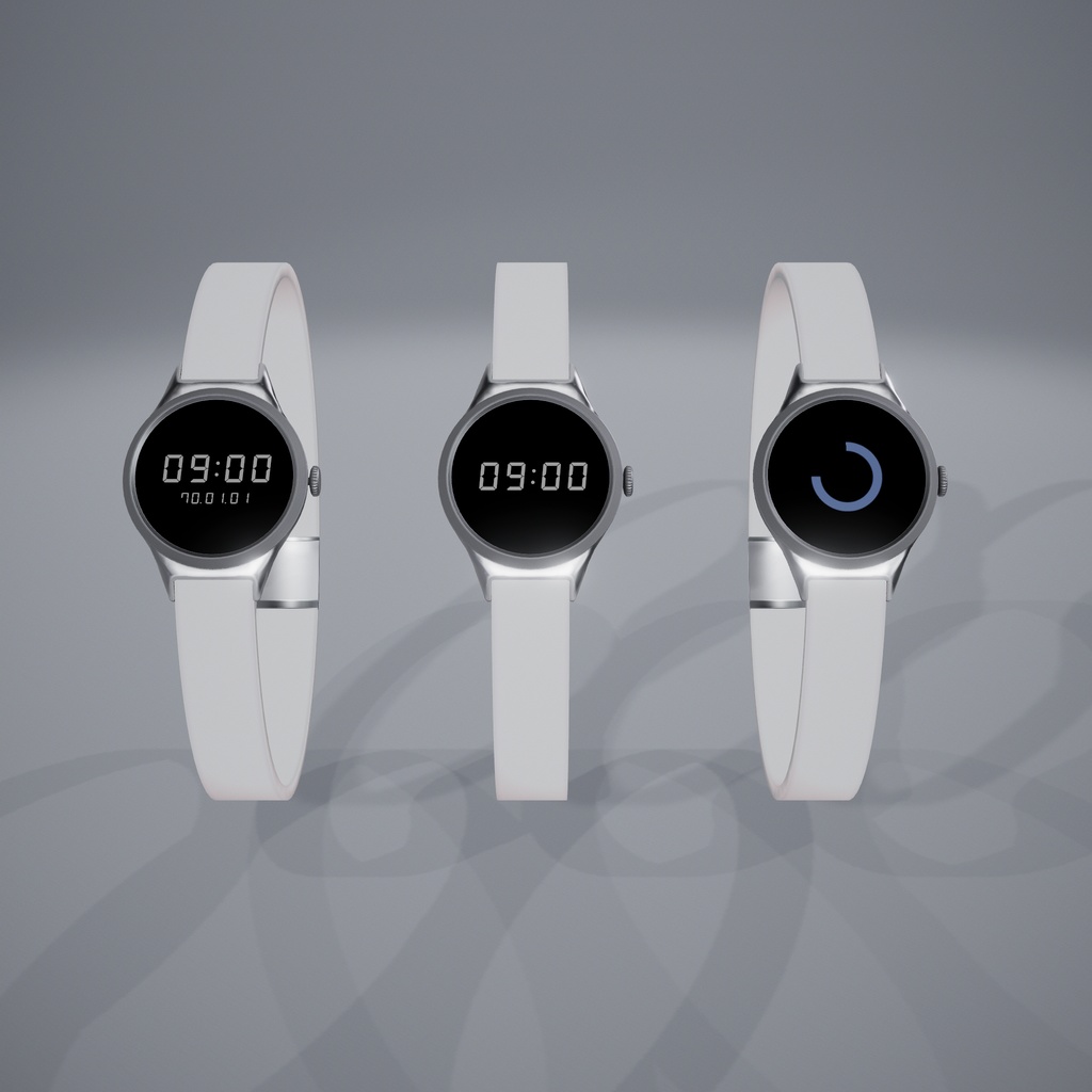 VRChatアバター用腕時計ギミック「MoffWatch」