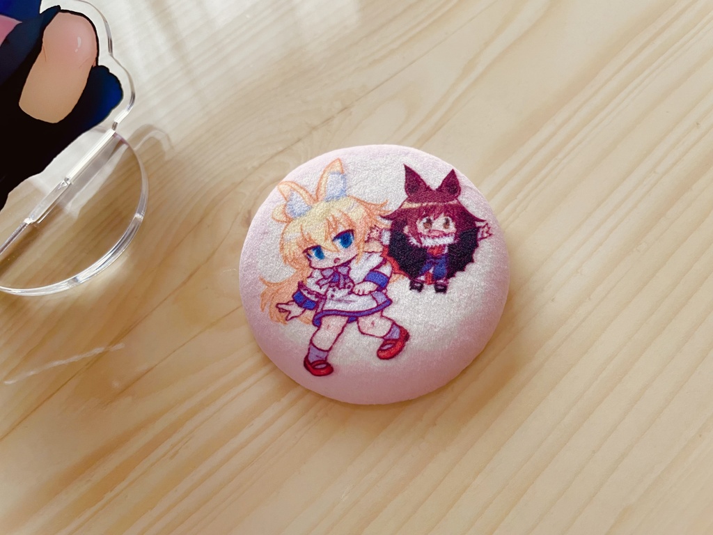 ふわふわ缶バッジ