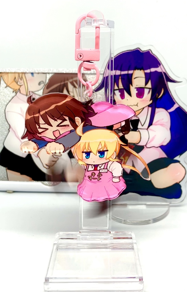 走る！？アクリルキーホルダー