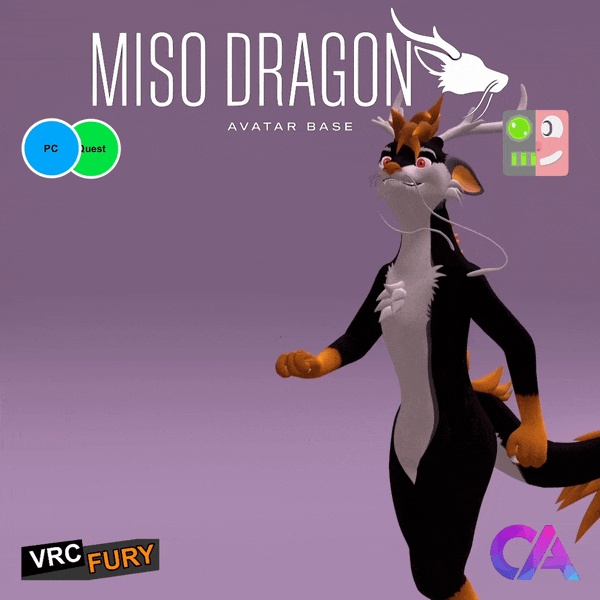 Miso Dragon Avatar Base For VRChat
