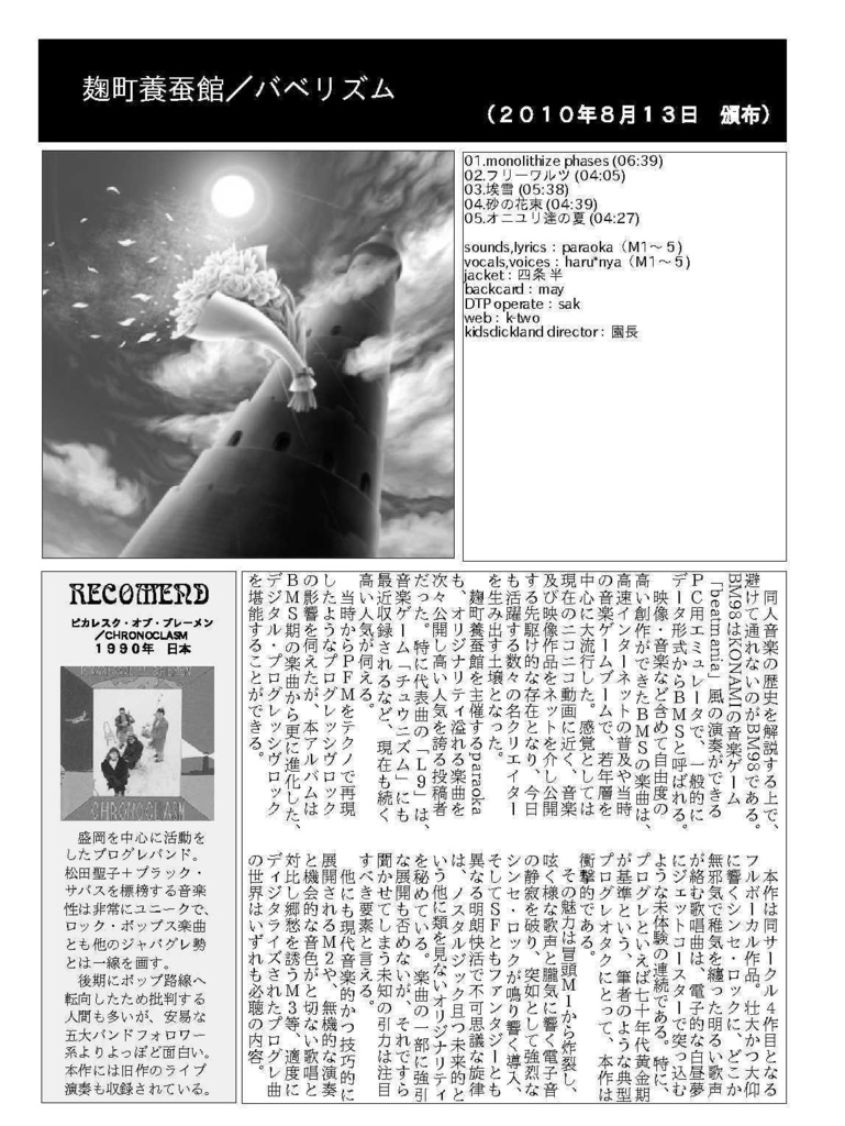 21世紀の同人プログレworksⅠ(2023年電子版頒布開始)