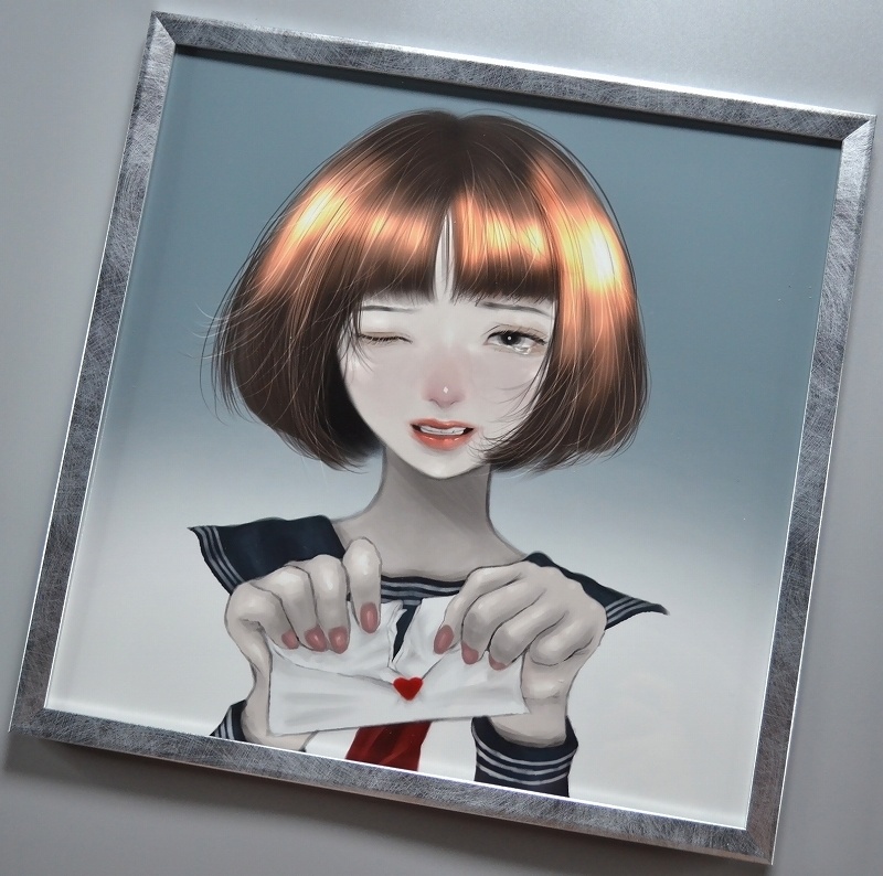 【数量限定】「ごめん、迷惑だったね。」オリジナルイラスト（額装済）
